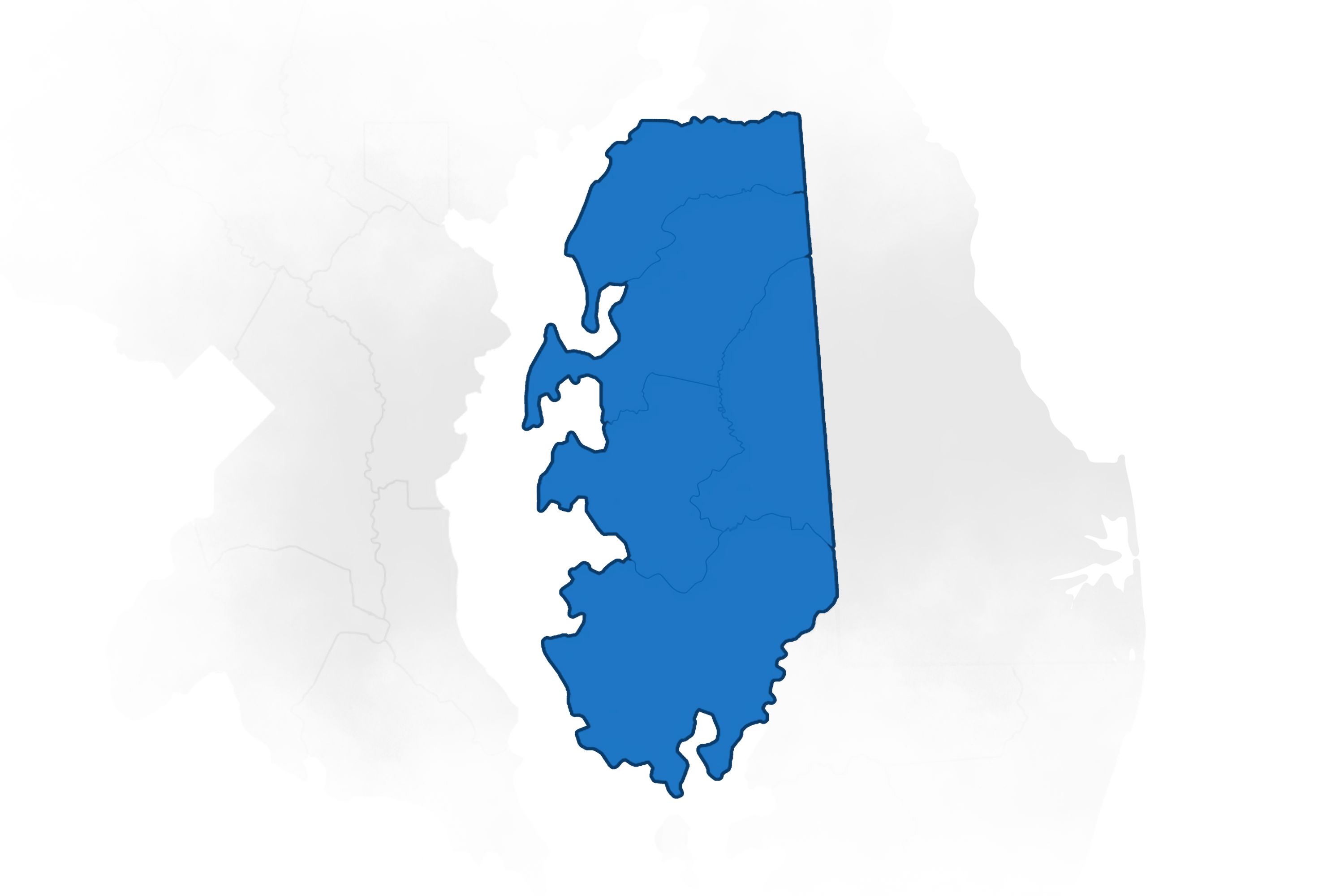Map highlighting service area of Crossroads Community and Corsica River Mental Health Services on Maryland’s Eastern Shore